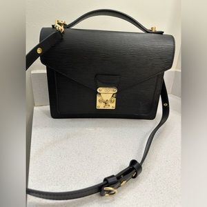 Louis Vuitton Monceau Black Epi